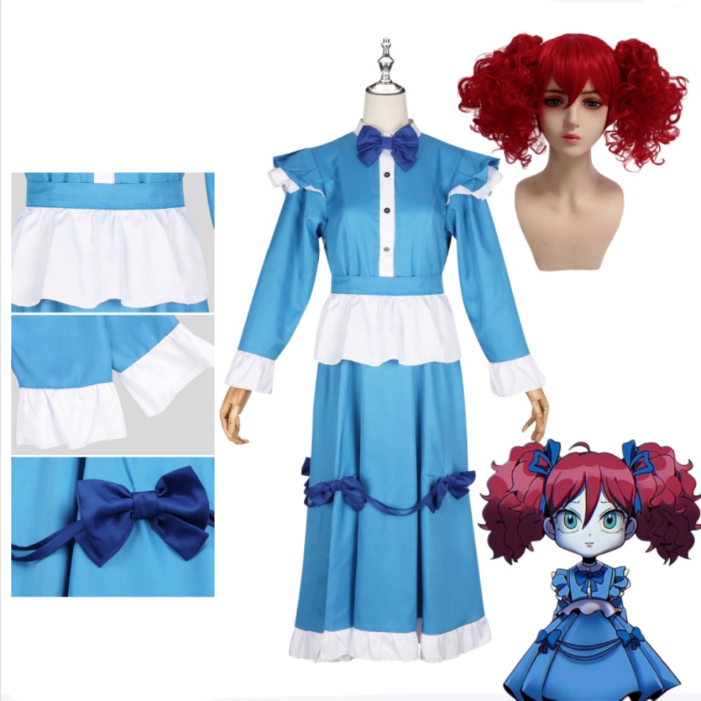 Anime Cosplay Blue Hair - Костюм для косплея Поппи Редхэйр: полный