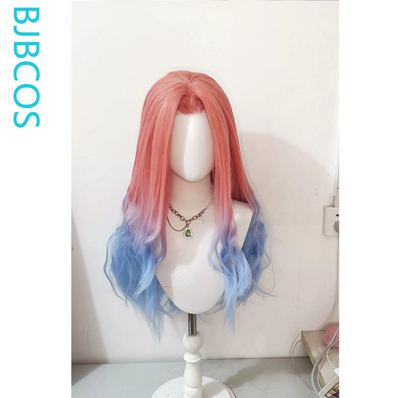 Anime Cosplay Blue Hair - Уложенный парик ‌ Парик для косплея