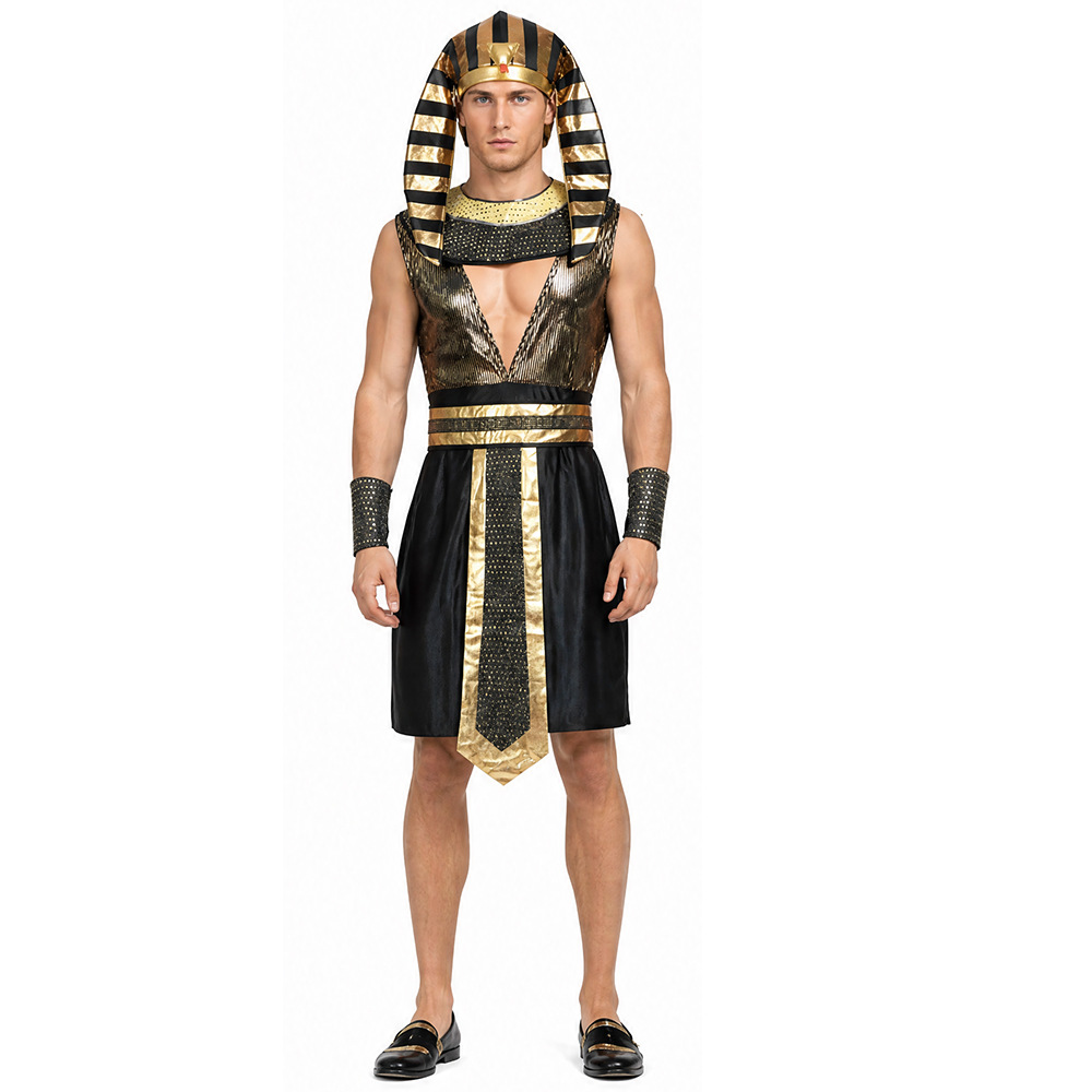 Egypt Cosplay Anime - Мужской костюм египетского фараона для взрослых,
