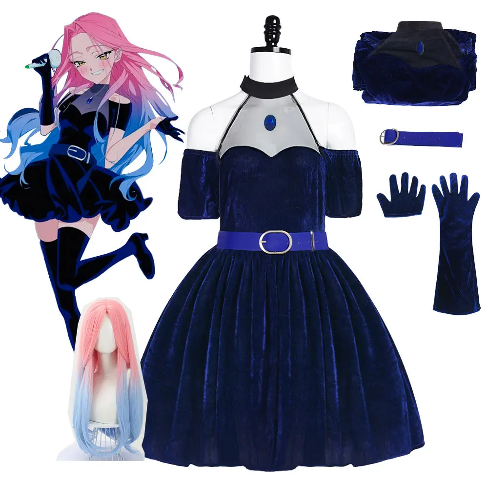 Anime Cosplay Blue Hair - Костюм для косплея Mizi Sua из