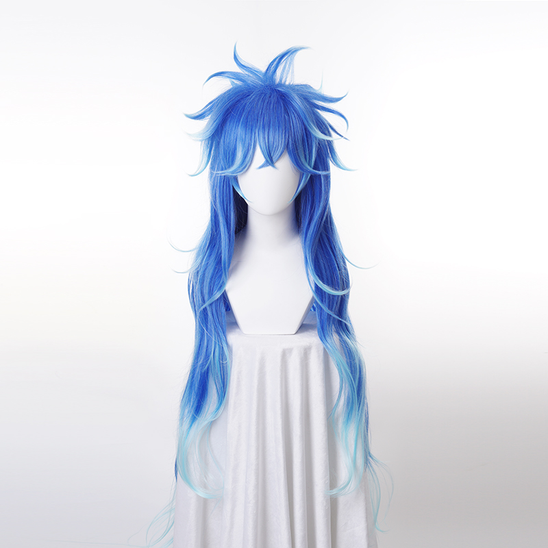 Idia Shroud Wig Косплей Hercul – обзор и цена Anime Cosplay Blue Hair