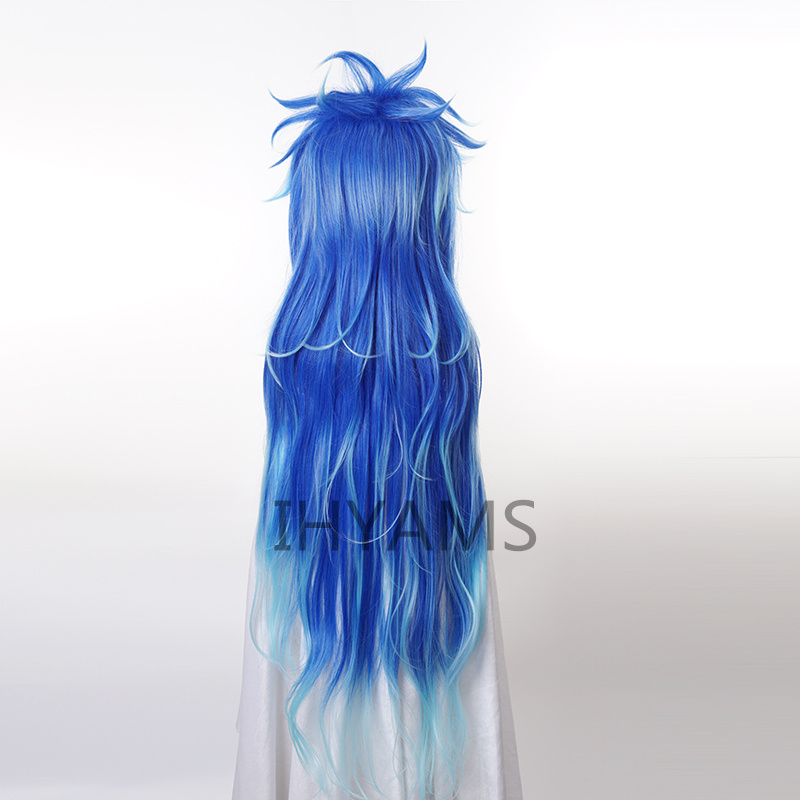 Idia Shroud Wig Косплей Hercul – обзор и цена Anime Cosplay Blue Hair