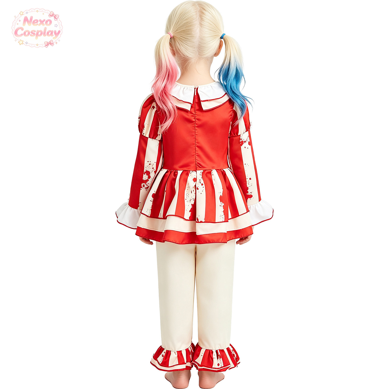 Детский красно-белый полосатый – обзор и цена Anime Cosplay Kid