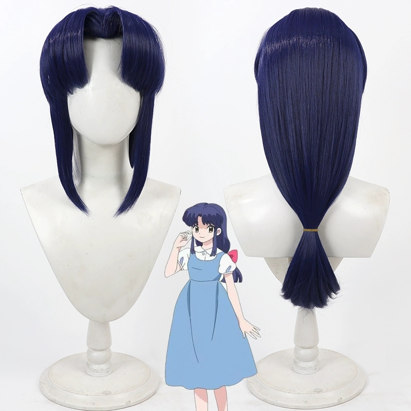 Аниме Ranma 1/2 Akane Tendo Ко – обзор и цена Anime Cosplay Blue Hair