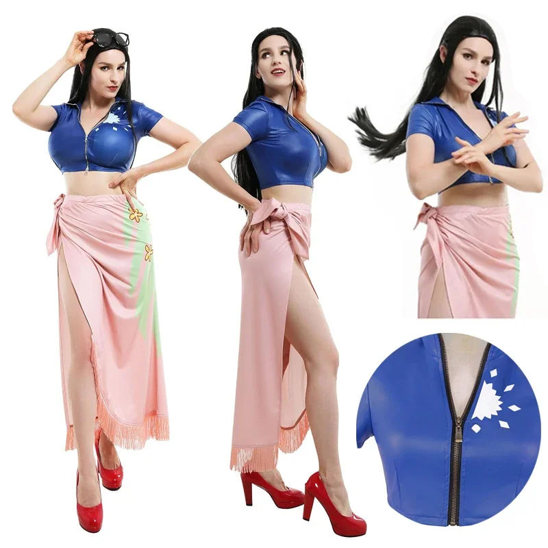 Нико Робин Косплей Костюм Плат – обзор и цена Anime Cosplay Nico Robin