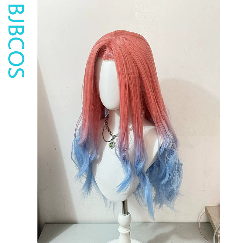 Уложенный парик ‌ Парик для ко – обзор и цена Anime Cosplay Blue Hair