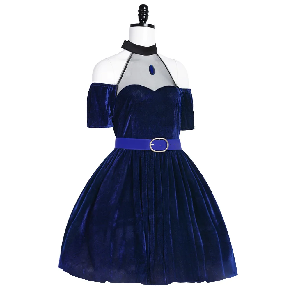 Костюм для косплея Mizi Sua из – обзор и цена Anime Cosplay Blue Hair